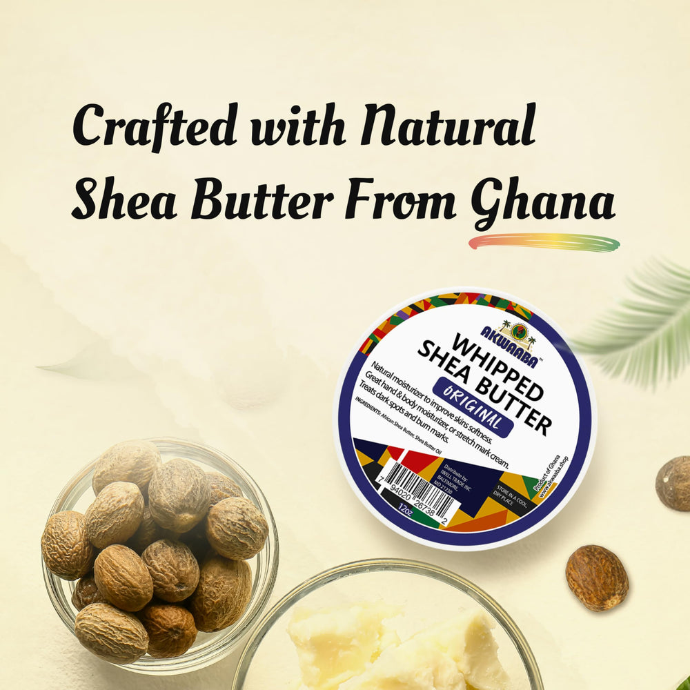 AKWAABA Whipped Shea Butter hands-application shows smooth glide for everyday use.