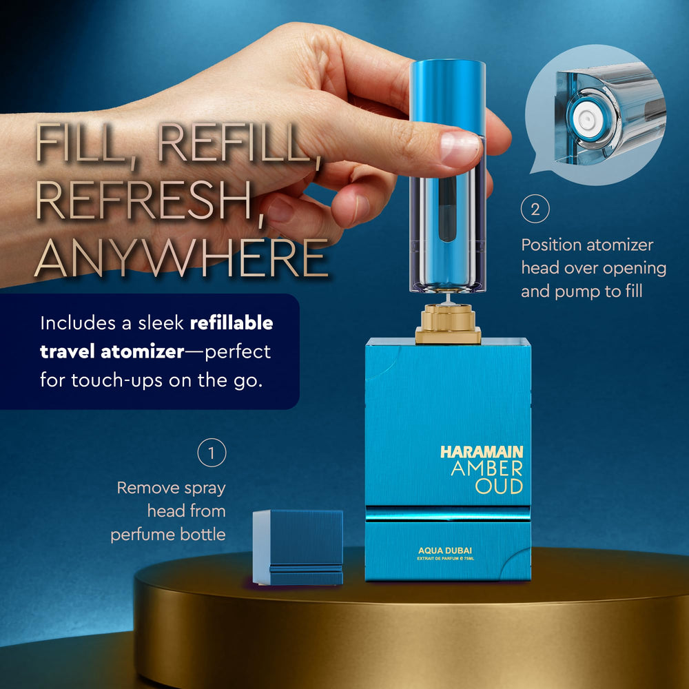 Al Haramain Amber Oud EDP base note shot showing vanilla and musk warmth.
