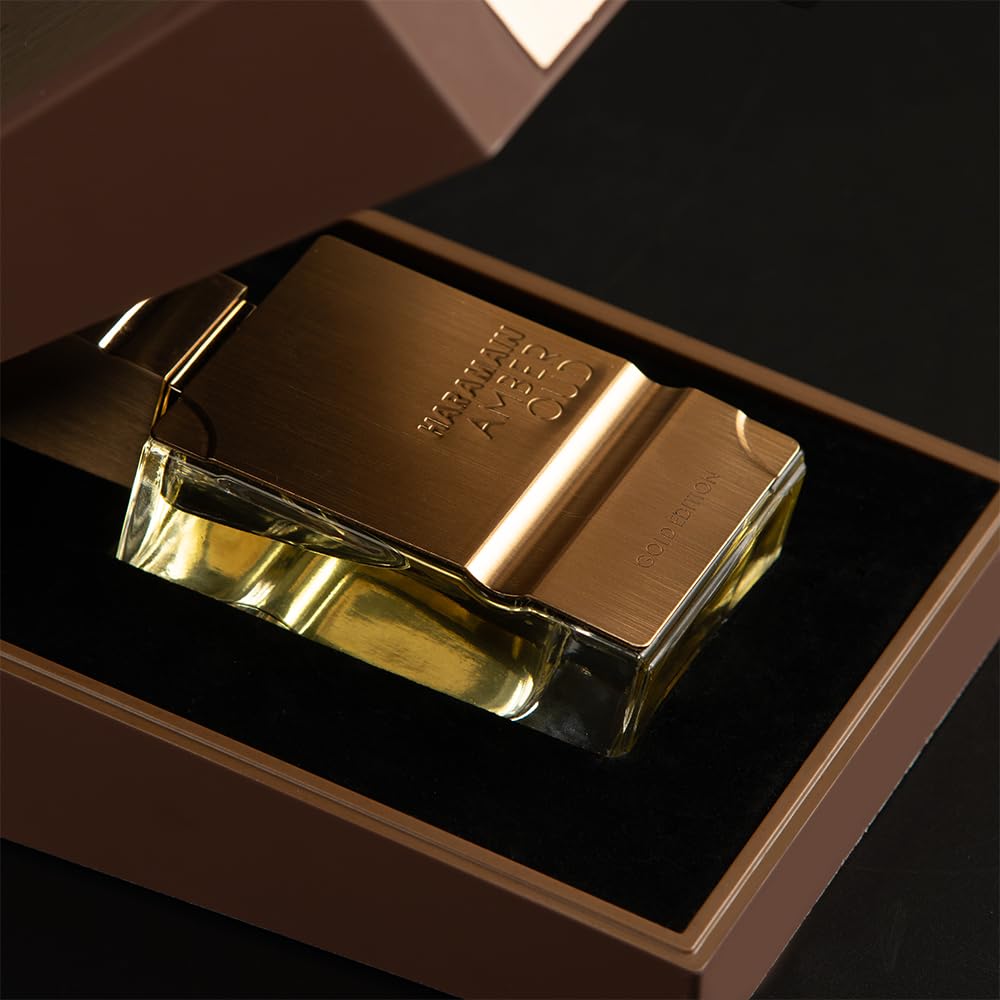 Al Haramain Amber Oud Gold Edition gift box evokes refined gifting