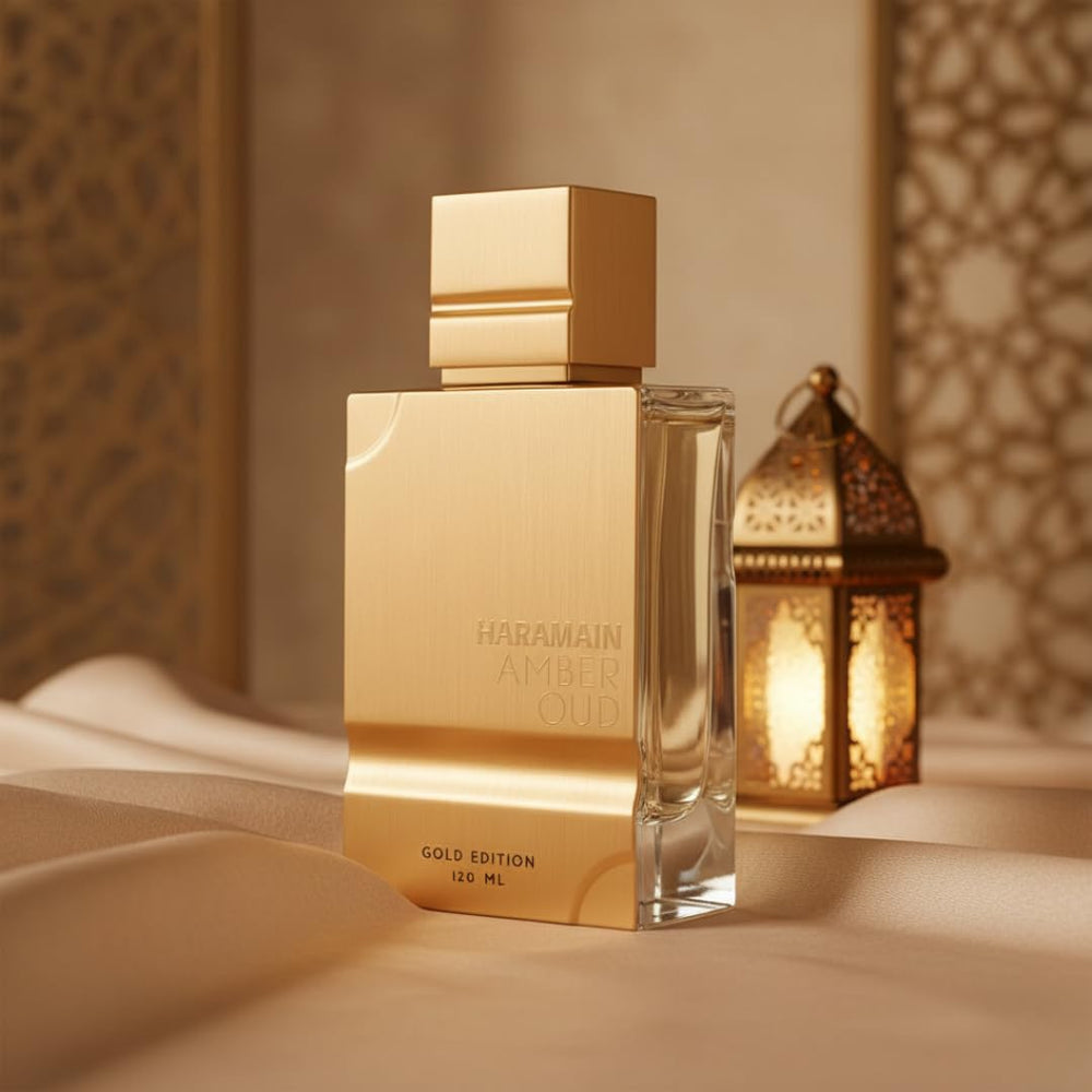 Close-up of amber glow highlighting warm, long-lasting sillage