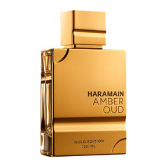 Al Haramain Amber Oud Gold Edition bottle front view for daily wear