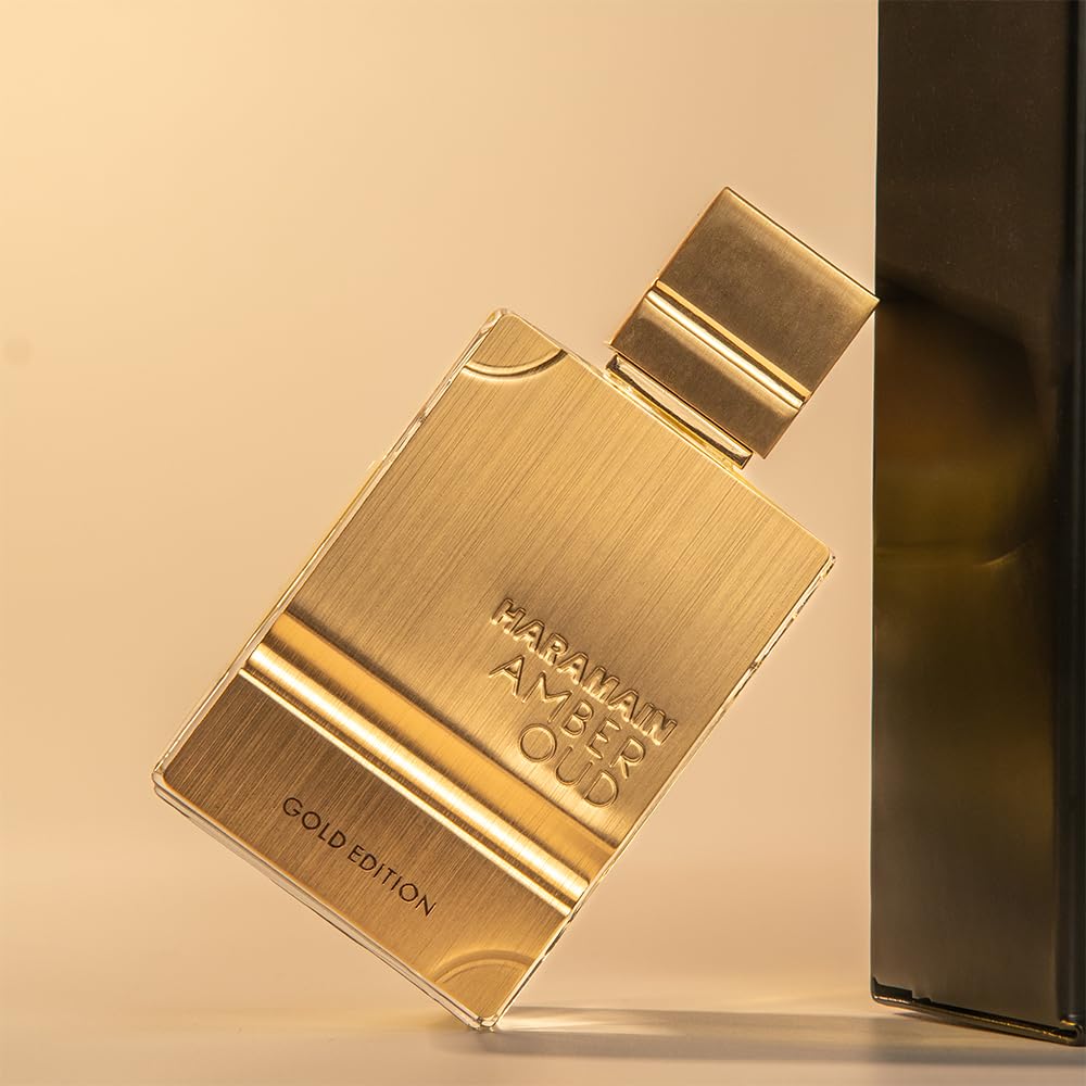 Al Haramain Amber Oud Gold Edition lifestyle shot for daily elegance