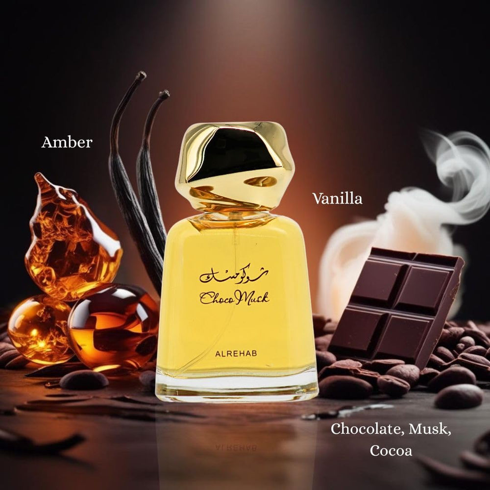 Choco Musk heart notes reveal vanilla and sweetness for a gourmand touch