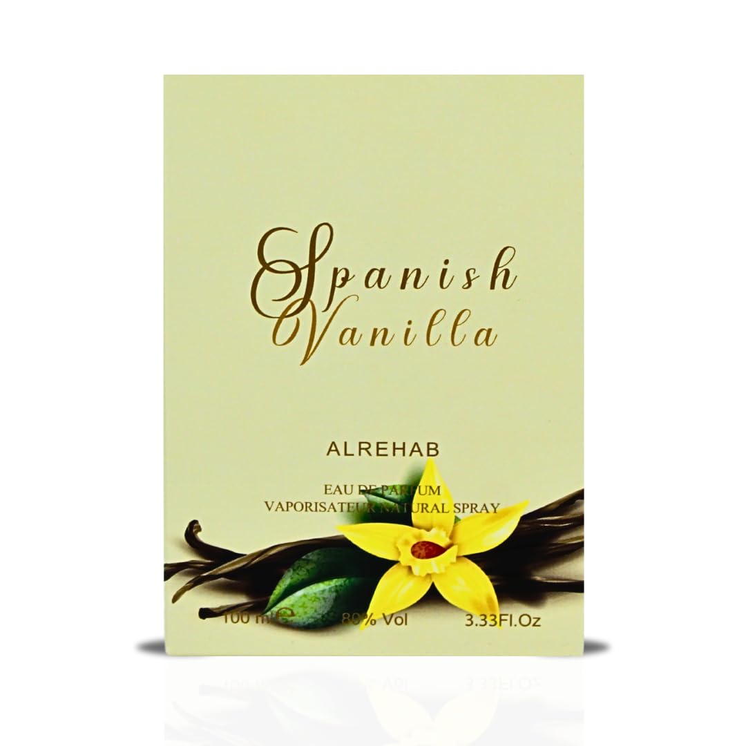 Al-Rehab Spanish Vanilla EDP vanilla heart notes for warm sweetness.