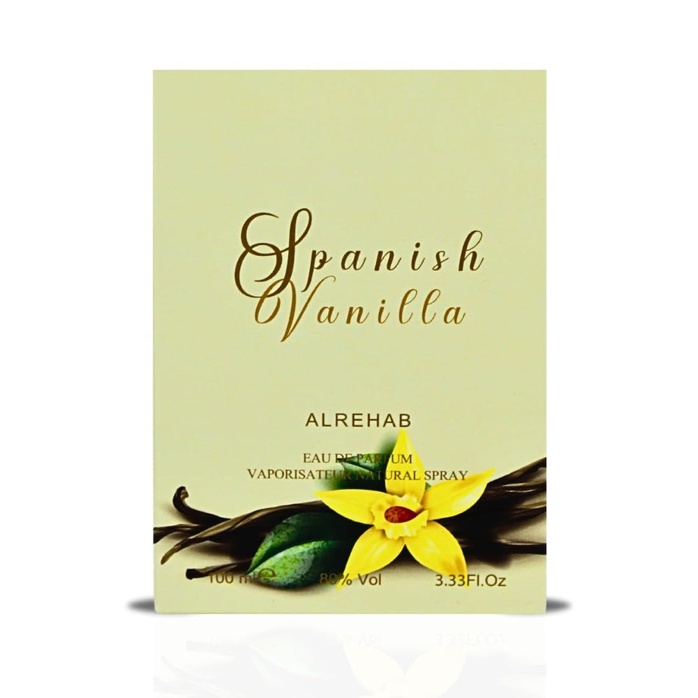 Al-Rehab Spanish Vanilla EDP vanilla heart notes for warm sweetness.