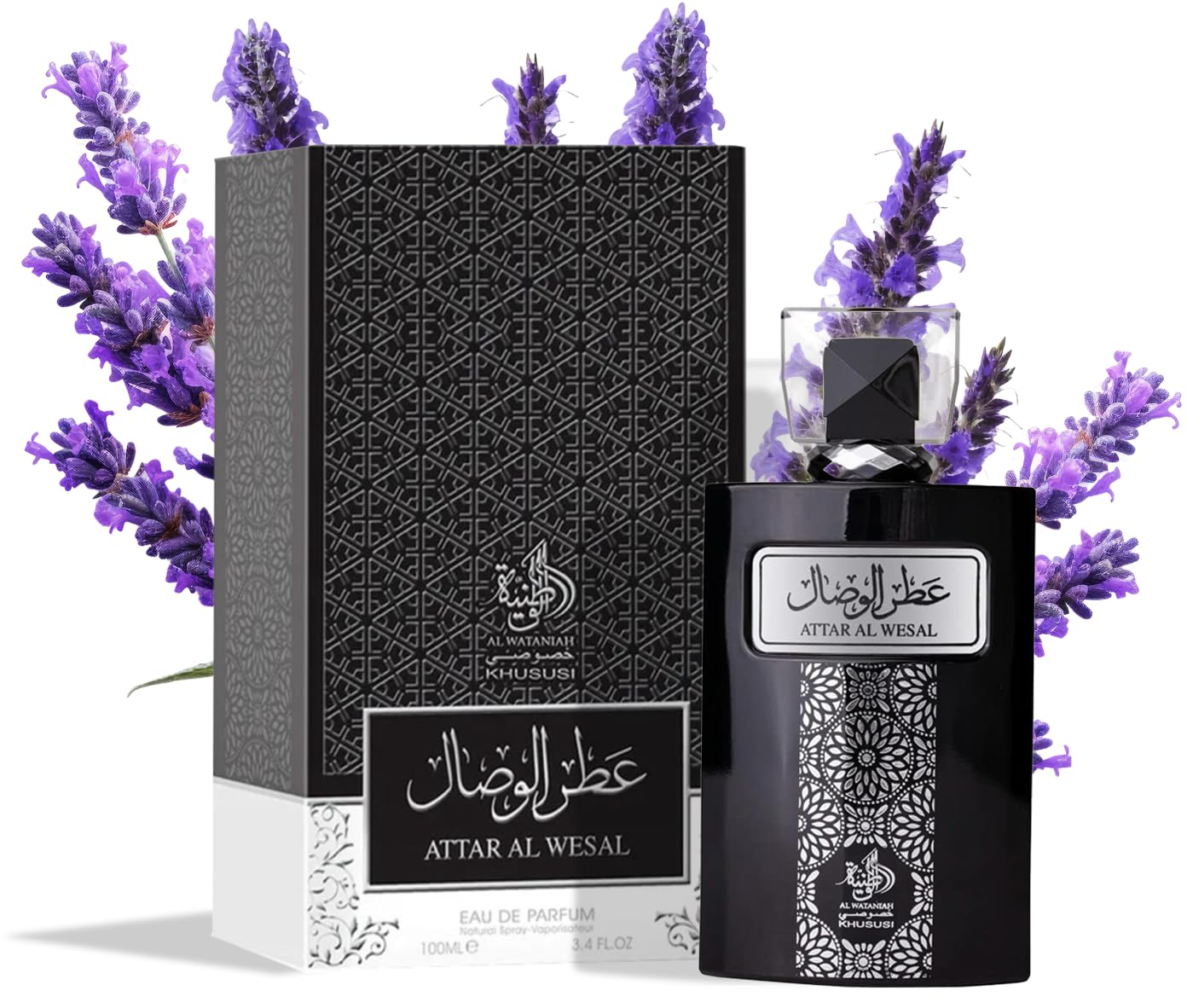 Al Wataniah Attar Al Wesal cap detail, refined luxury design.