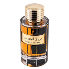 Al Wataniah Bareeq Al Dhahab bottle pour for a versatile unisex fragrance suited to daily wear