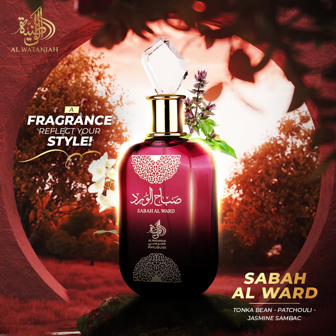 Al Wataniah Sabah Al Ward wrist application, easy daytime reapplication
