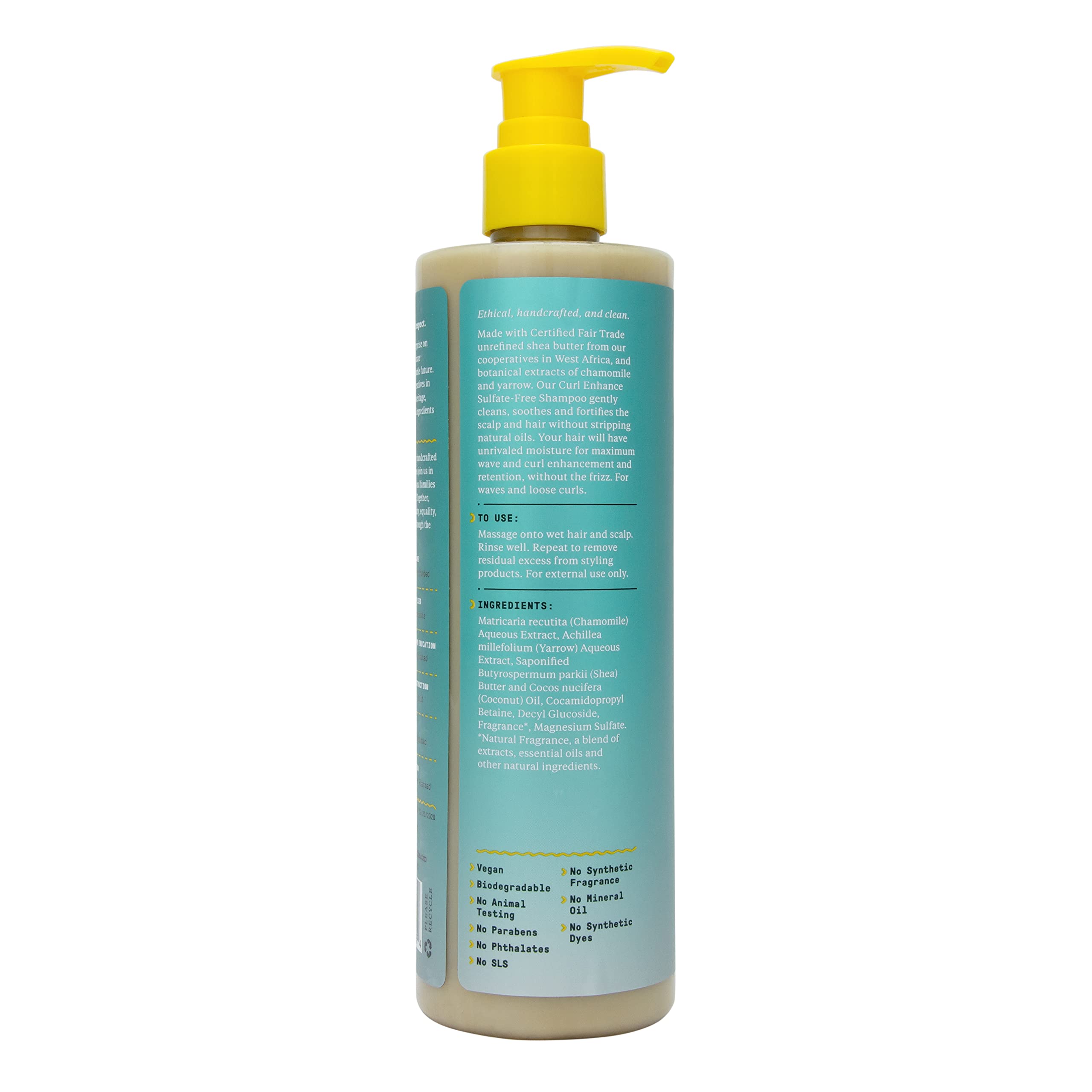 Alaffia Beautiful Curls shampoo with shea butter and essential oils.