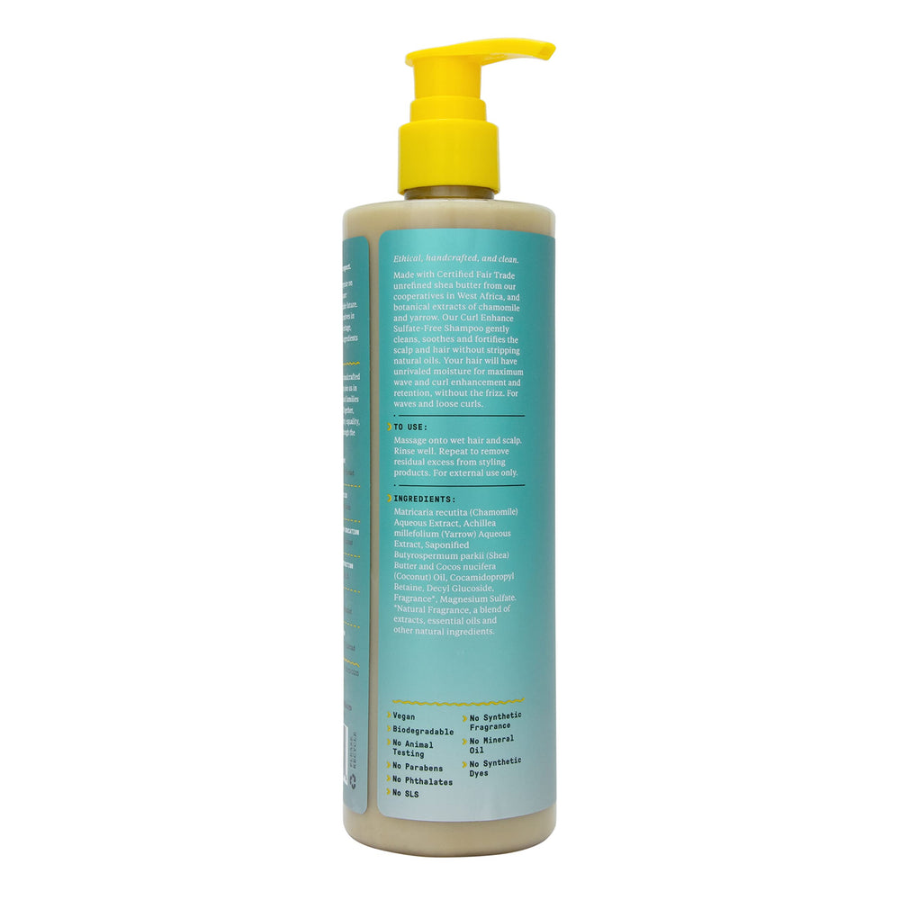 Alaffia Beautiful Curls shampoo with shea butter and essential oils.