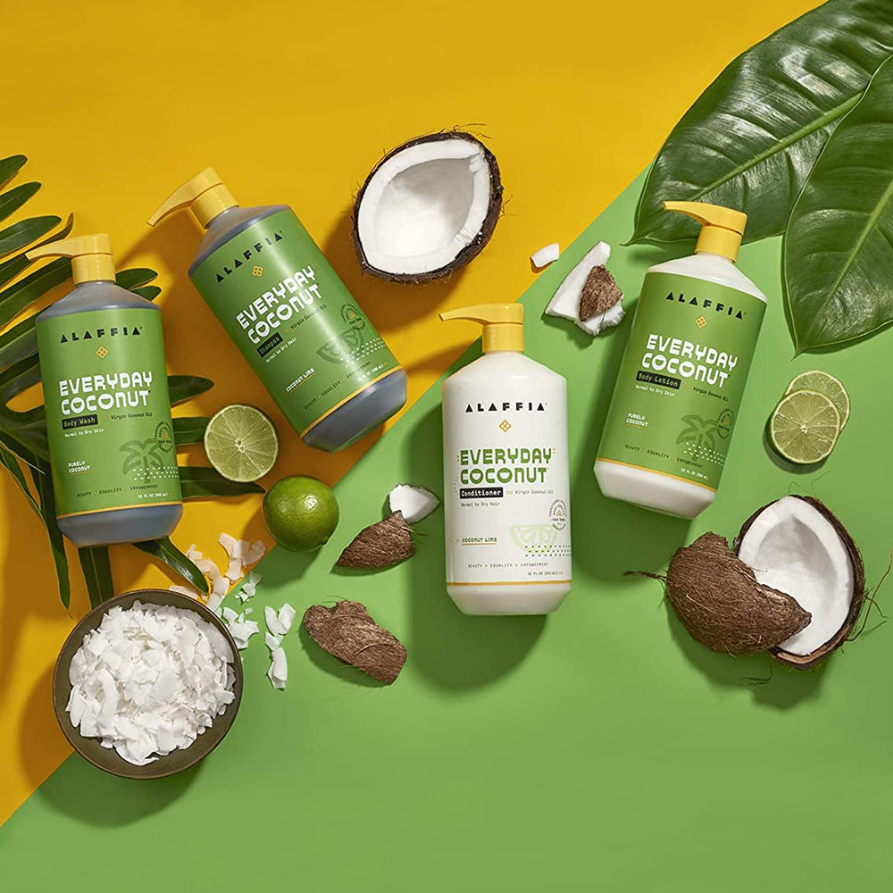 Alaffia cruelty-free logo on label, aligning with ethical beauty