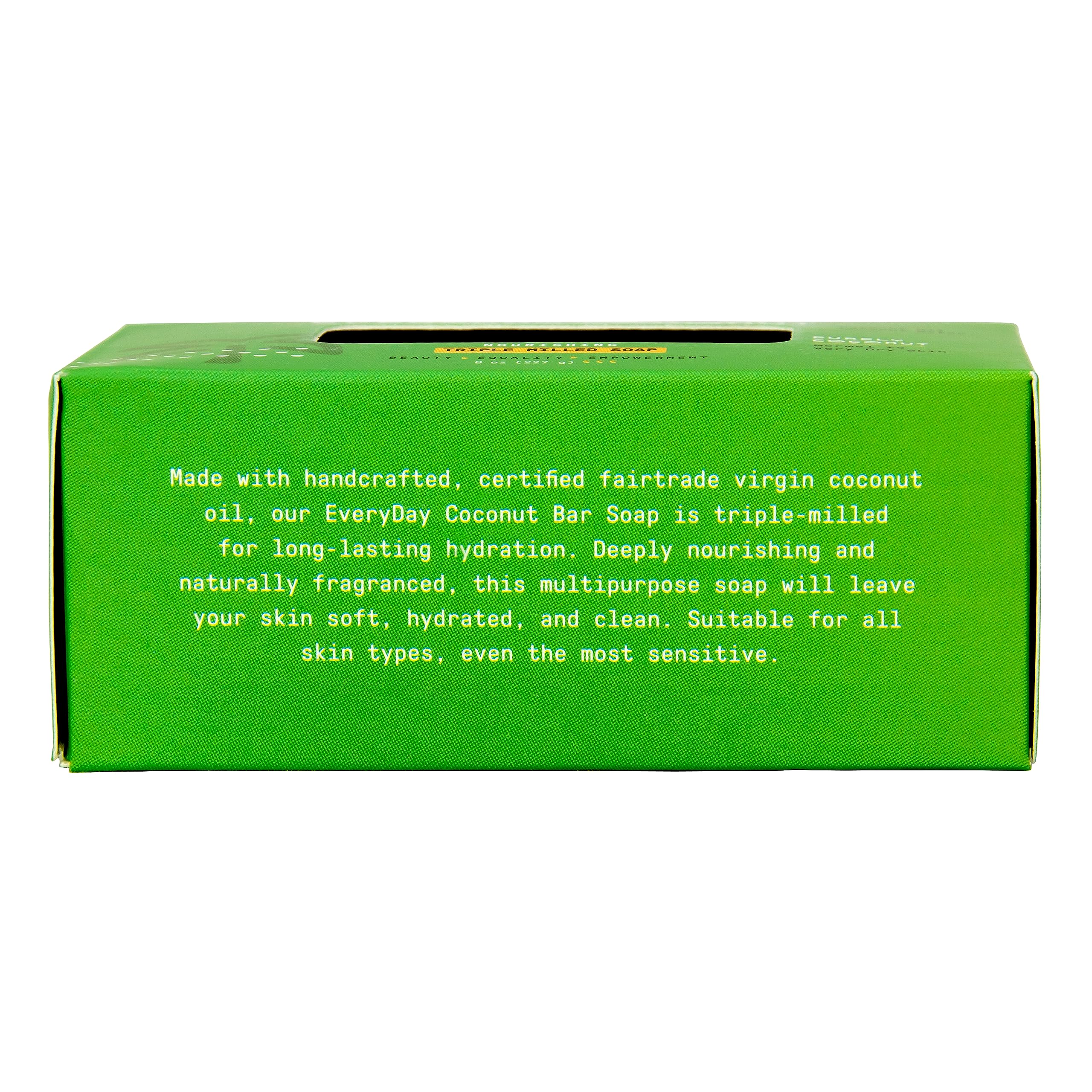 Alaffia Everyday Coconut Soap Bar features a sulfate- and paraben-free formula.