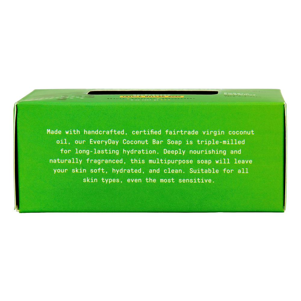 Alaffia Everyday Coconut Soap Bar features a sulfate- and paraben-free formula.