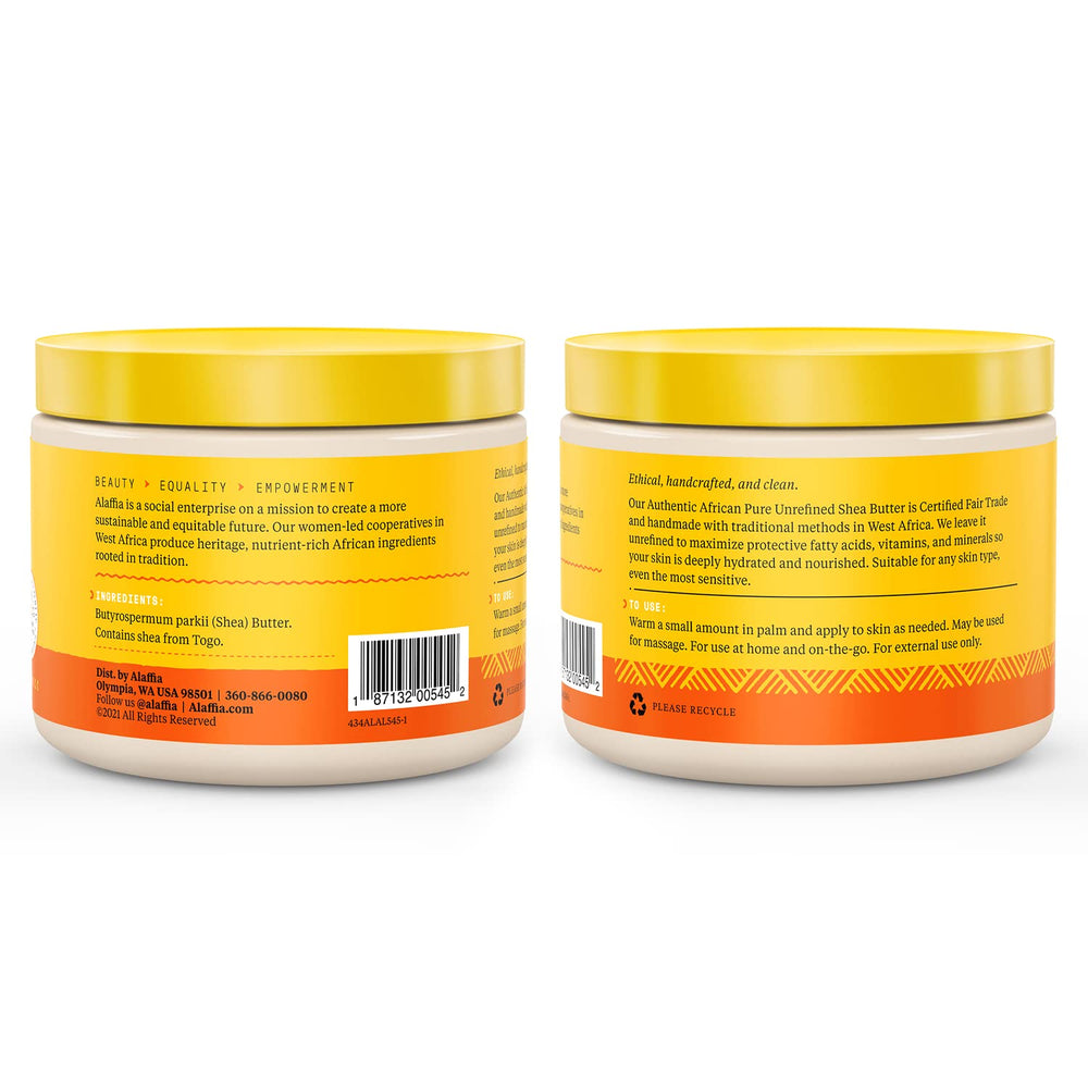 Alaffia Everyday Shea 2-pack shown with label for convenient daily moisture.