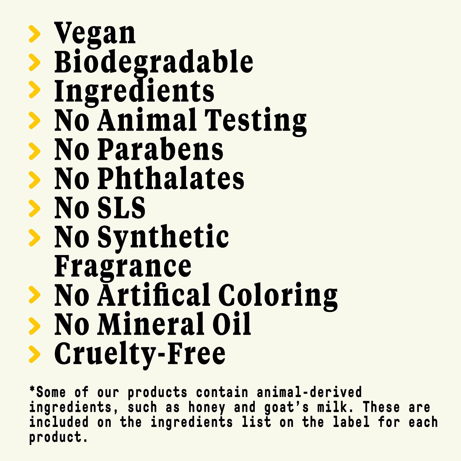 Fair trade and cruelty-free label on Alaffia packaging.