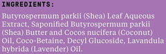 Alaffia ingredients highlight shea butter and coconut oil for nourishing care.
