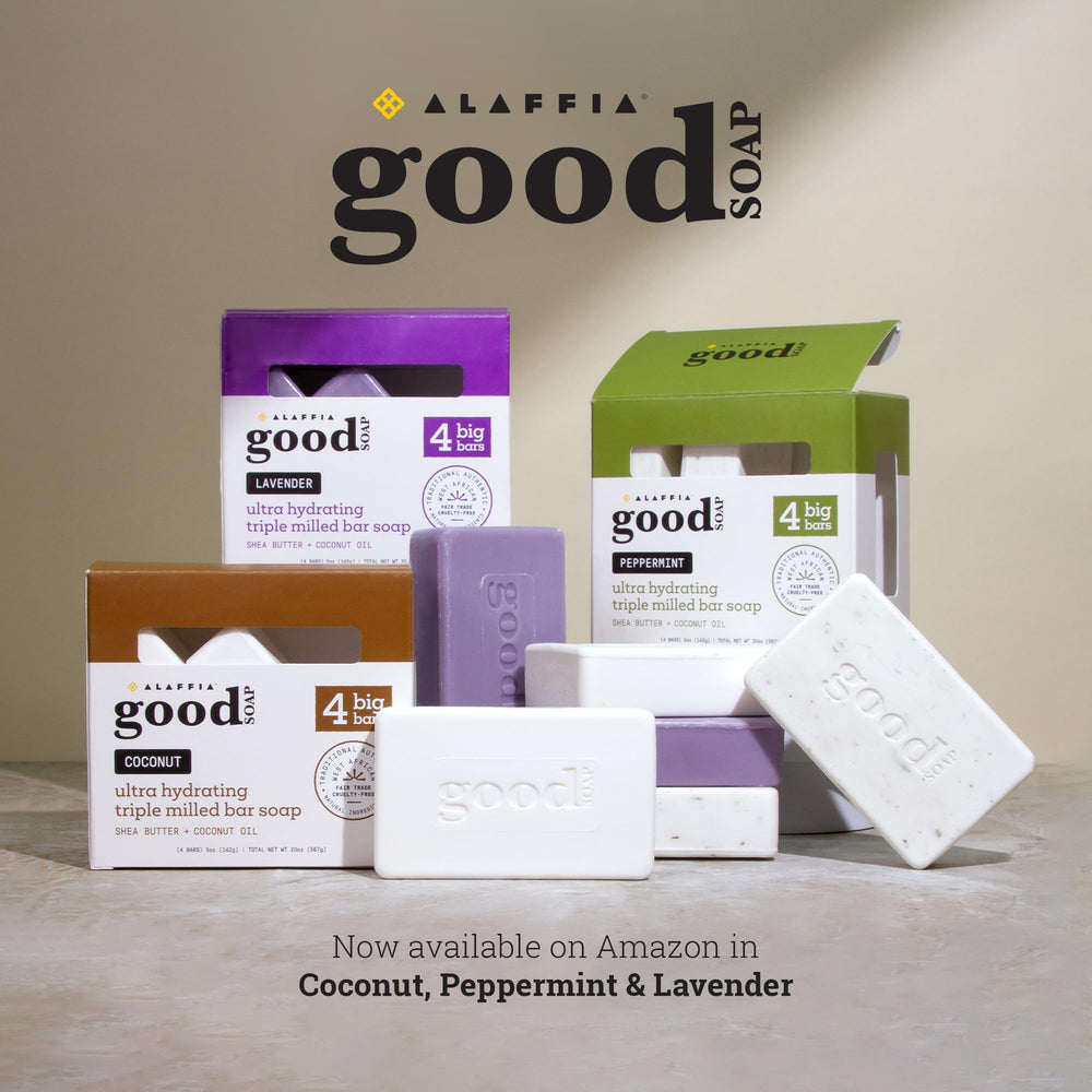 Alaffia peppermint soap for hand and body cleansing