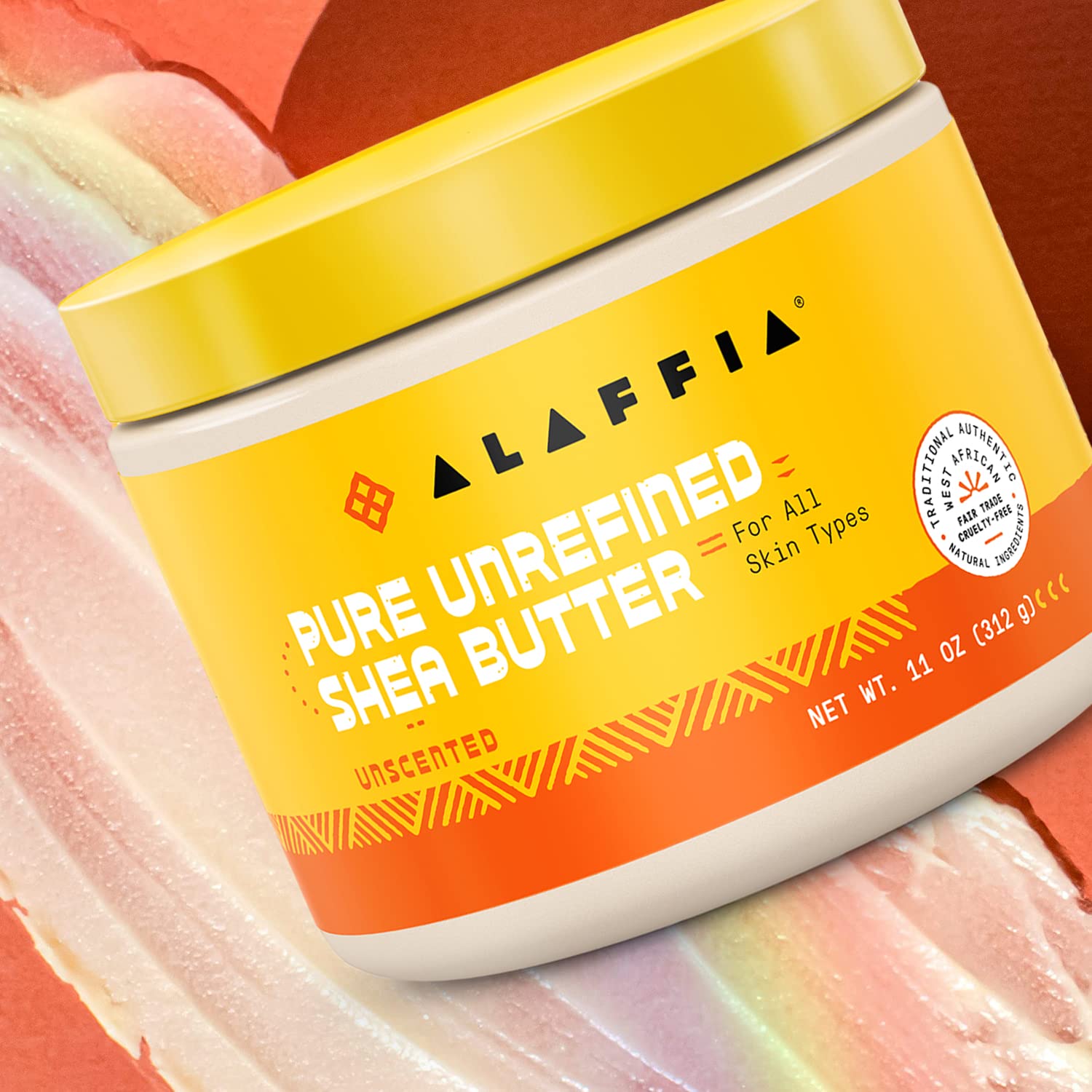 Alaffia Everyday Shea raw, unrefined texture highlights natural oils.