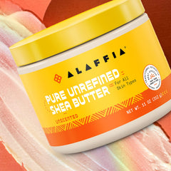 Alaffia Everyday Shea raw, unrefined texture highlights natural oils.
