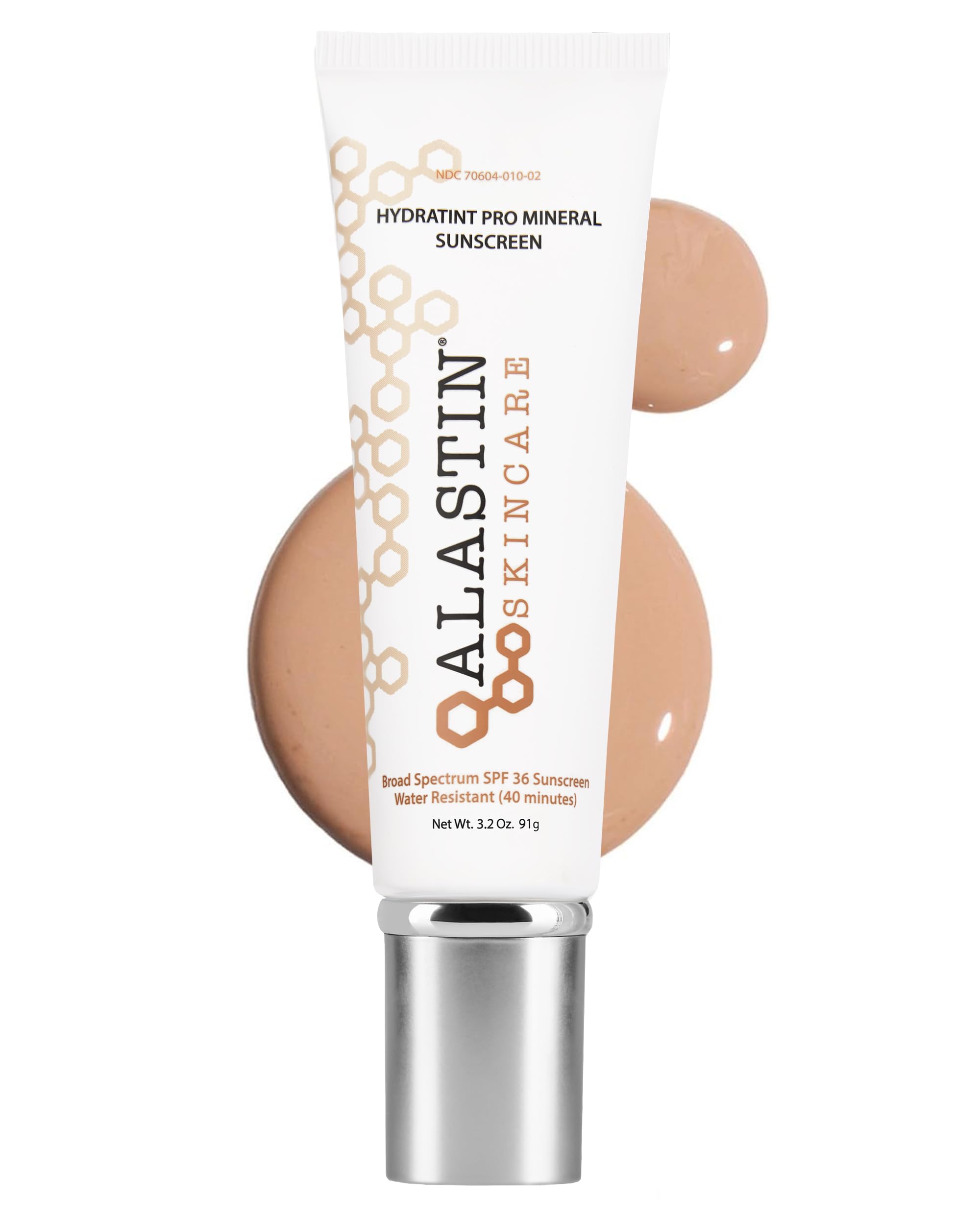 ALASTIN HydraTint Pro Mineral Sunscreen tube-front view showing universal tint for daily protection