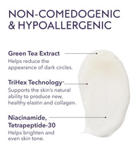 ALASTIN Restorative Eye Treatment ingredient swatch reveals nourishing formula benefits