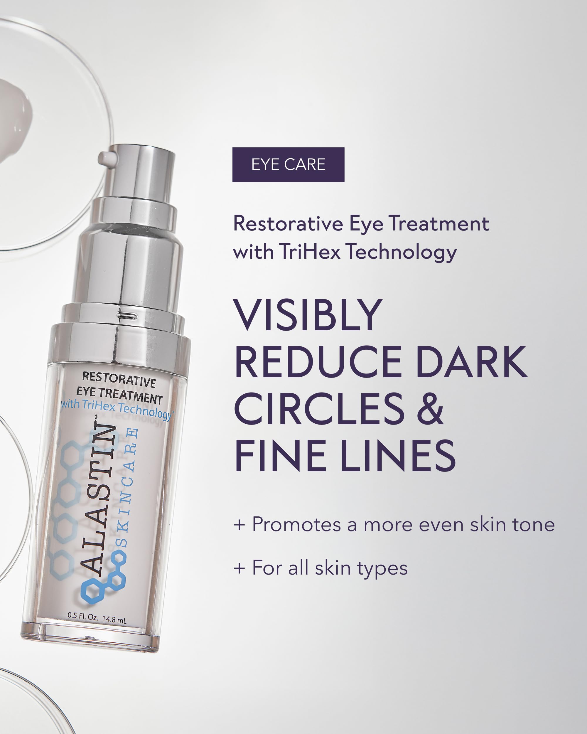 ALASTIN Restorative Eye Treatment outer packaging showcases compact design for travel
