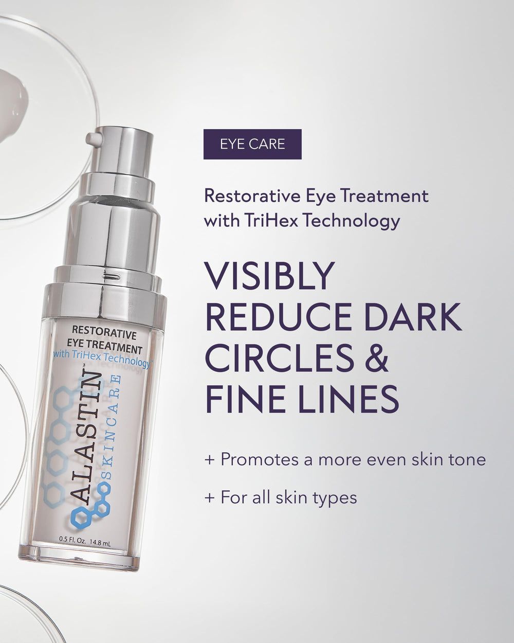 ALASTIN Restorative Eye Treatment outer packaging showcases compact design for travel