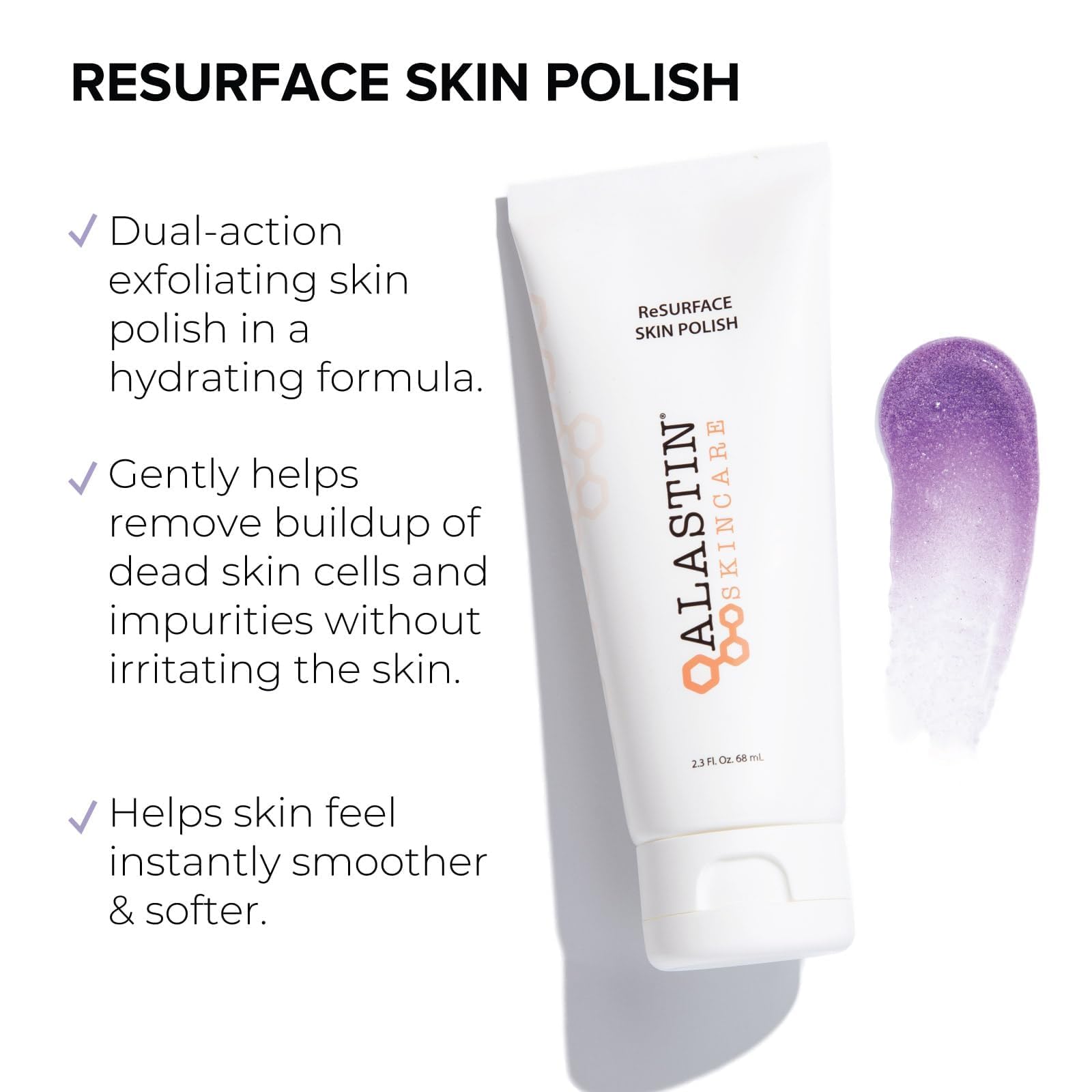 ALASTIN Resurface exfoliating skin polish jar close-up highlighting moisturizing base.