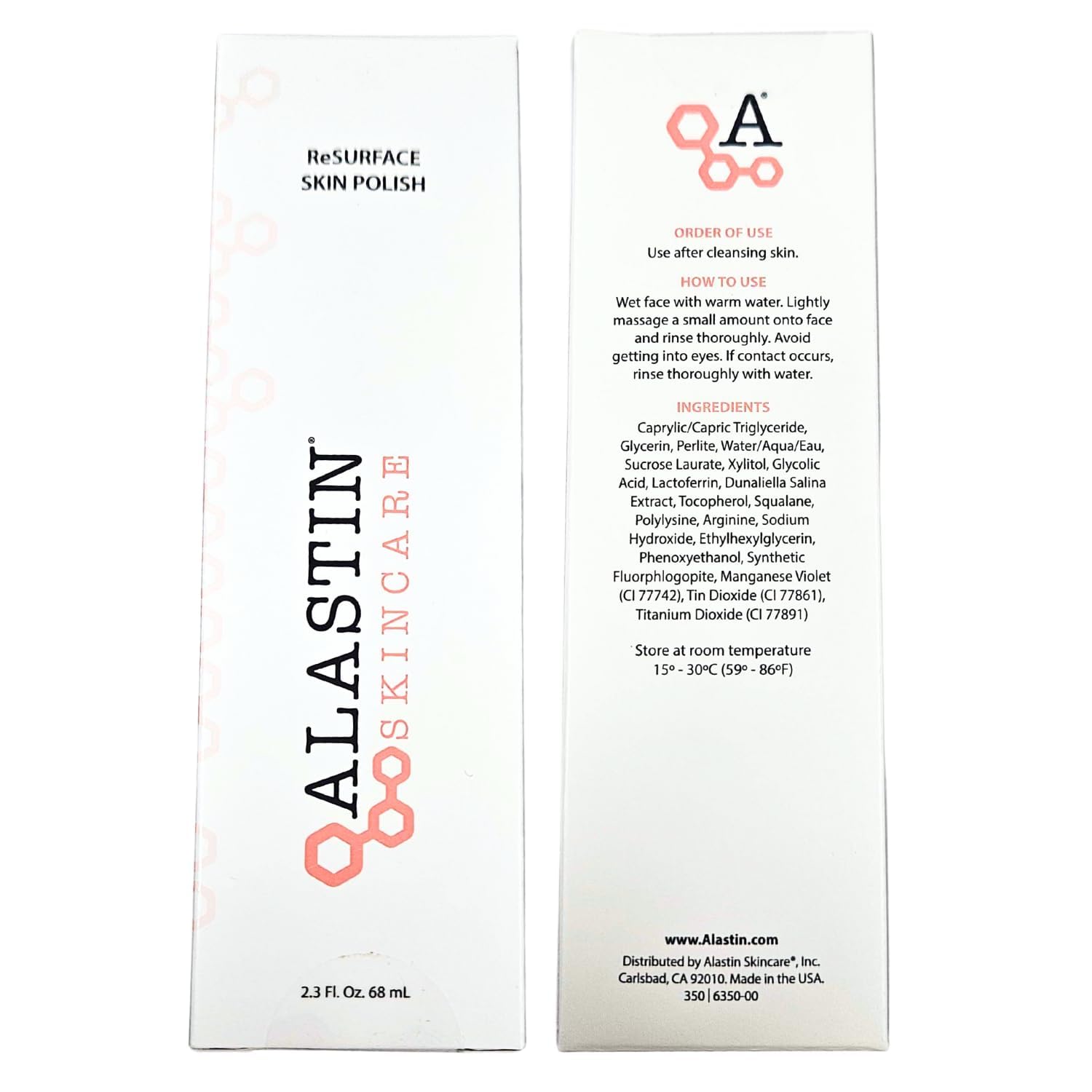 After-use glow on skin from ALASTIN Resurface polish.