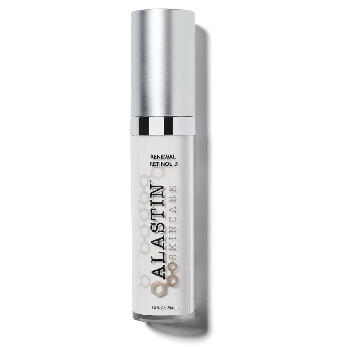 ALASTIN Skin Renewal Retinol Serum bottle pour highlights hydrating formula for smoother skin.