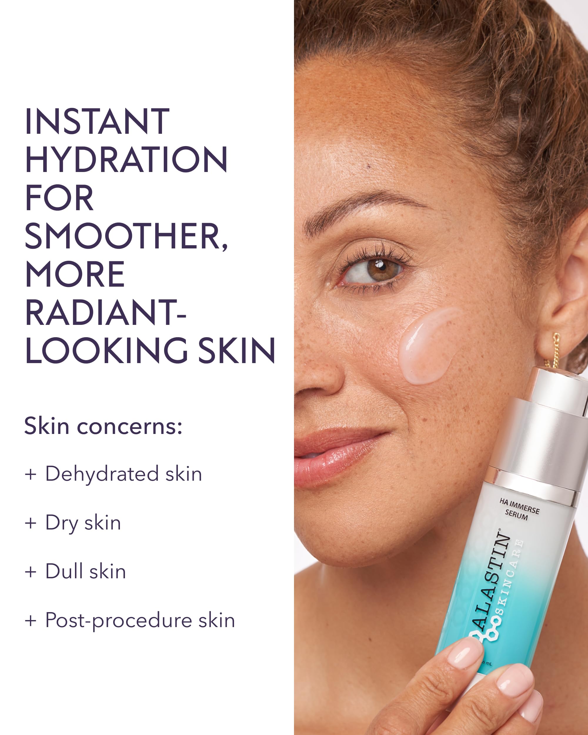 ALASTIN Skincare HA IMMERSE packaging on vanity for daily routine