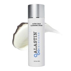 ALASTIN Ultra Calm Cleansing Cream bottle pour — gentle hydration for sensitive skin.
