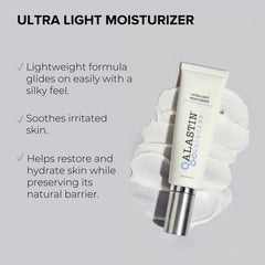 ALASTIN Skincare Ultra Light Daily Face Moisturizer creamy texture swatch