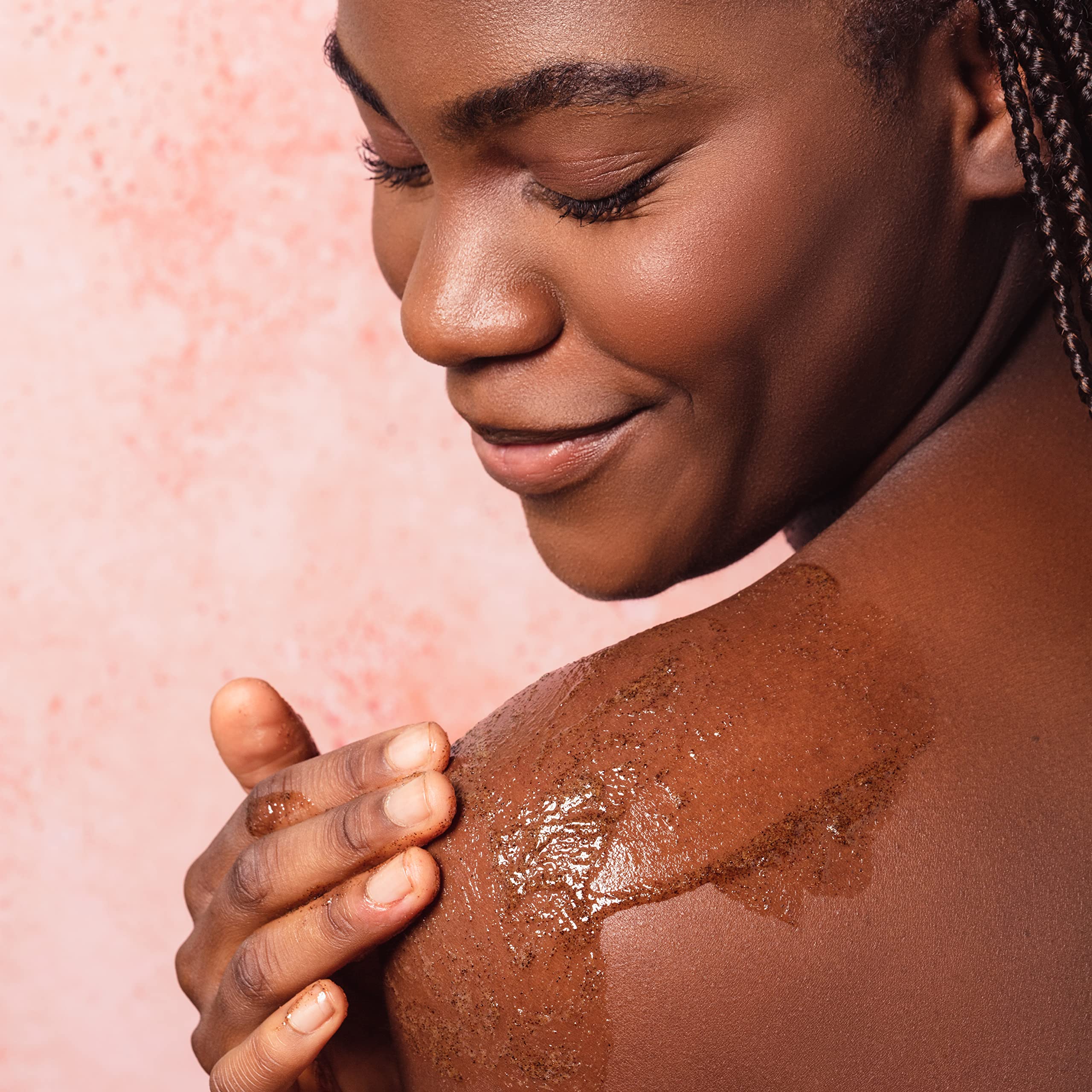 Alba Botanica Acnedote back acne use demonstrating body exfoliation capabilities.