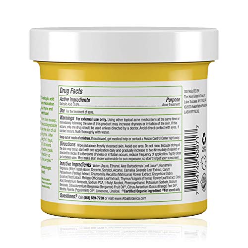 Alba Botanica AcneDote textured pads for thorough cleansing.