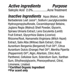 Alba Botanica Acnedote willow bark extract close-up promoting natural exfoliation.