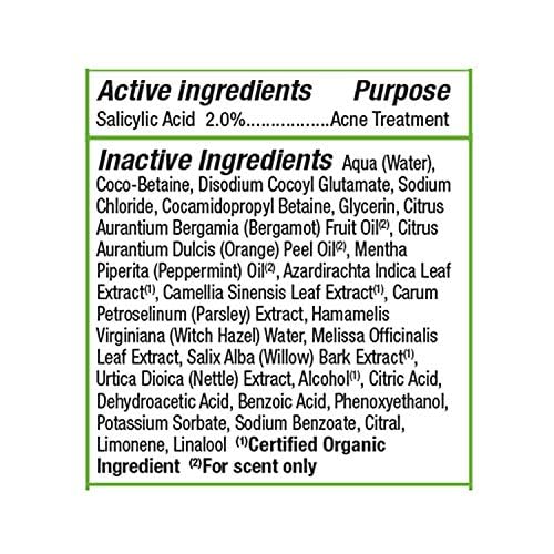 Willow bark, parsley extract, and witch hazel ingredients in a plant-based formula.