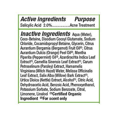 Willow bark, parsley extract, and witch hazel ingredients in a plant-based formula.