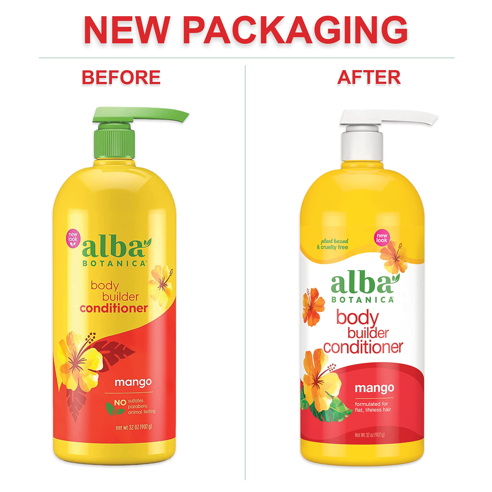 Voluminous hair look after use of Alba Botanica Mango conditioner.