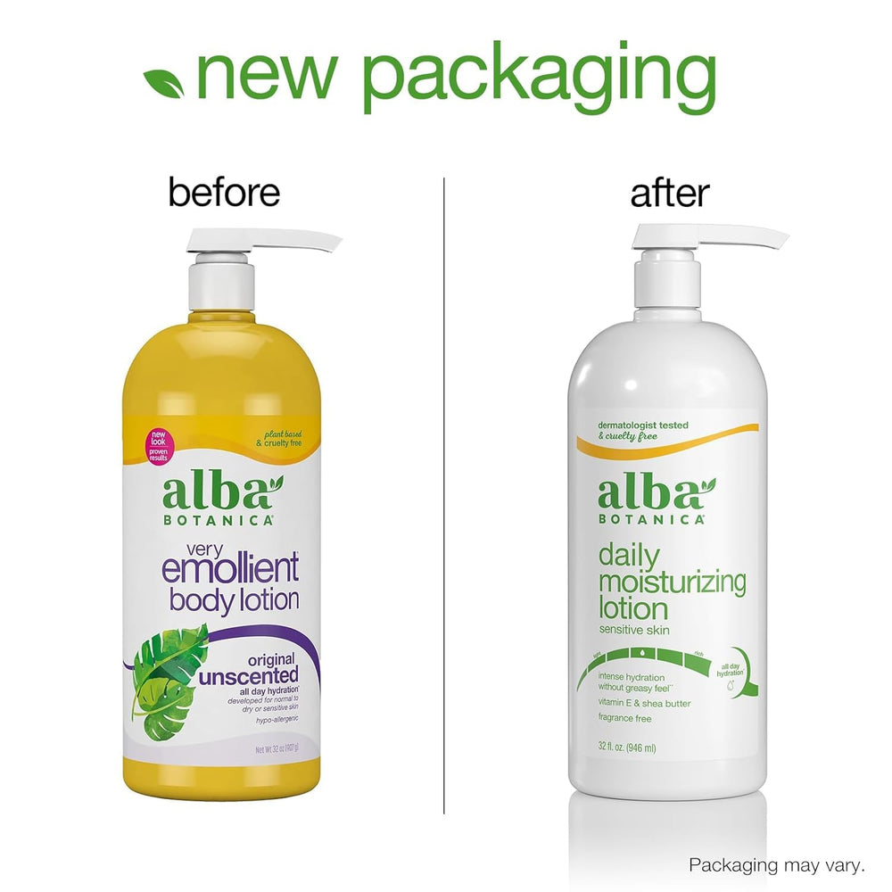 Alba Botanica lotion chamomile detail highlighting gentle, hypoallergenic care.