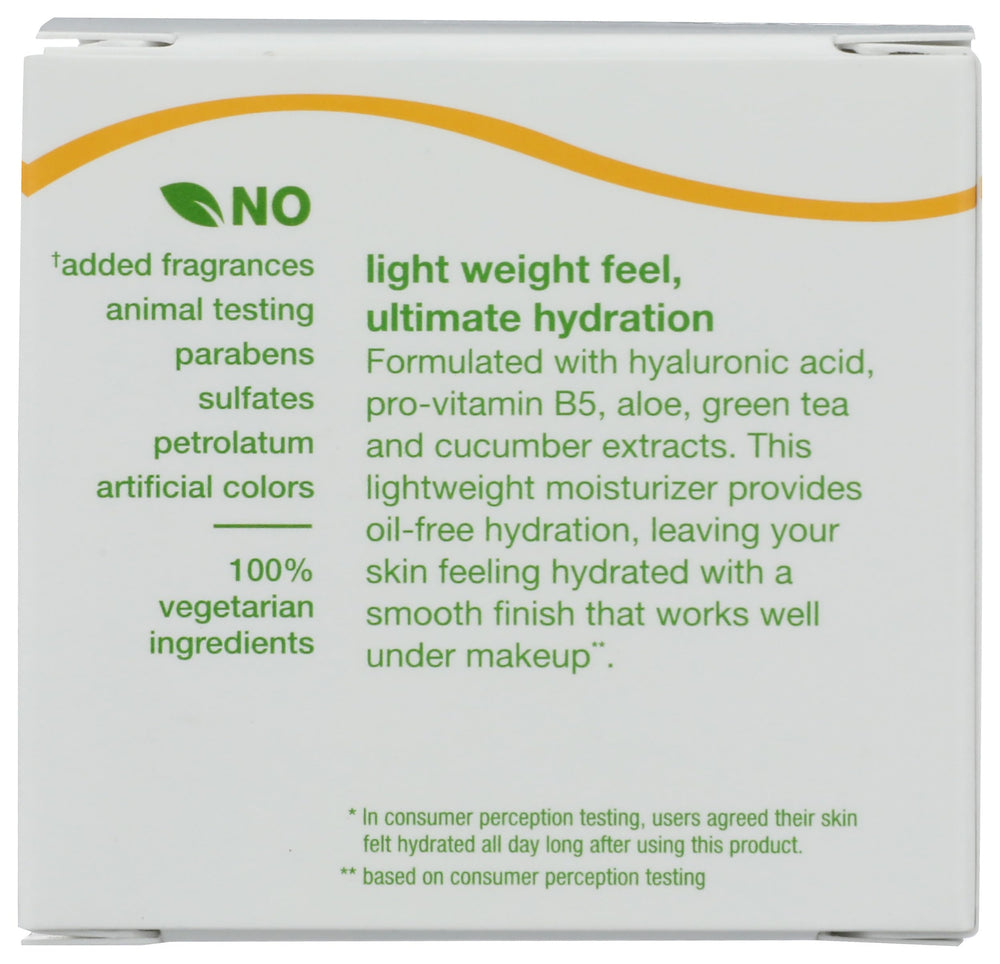 Alba Botanica Aloe Green Tea cream swatch shows non-greasy, refreshing feel