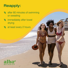 Alba Botanica face sunscreen bottle with SPF 50 in daily skincare routine