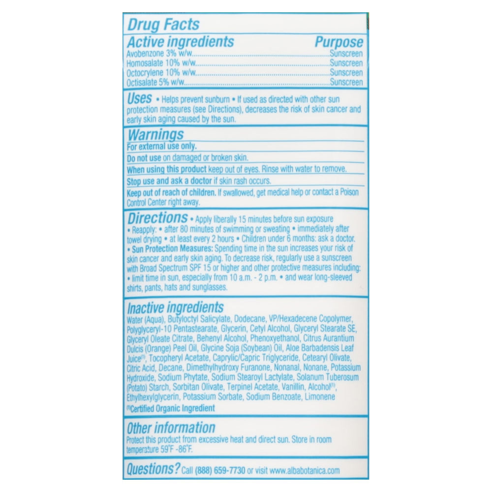 Application view shows Alba Botanica Sunscreen Sport SPF 50 Island Vibe absorbing quickly with a light feel.