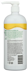 Alba Botanica Very Emollient Bath Gel pour demonstrates easy dispense for daily showers.