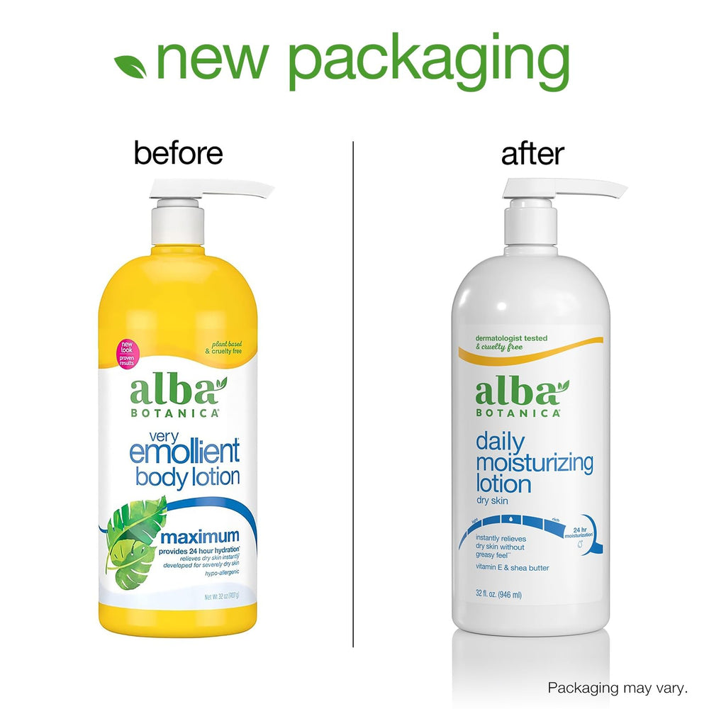 Alba Botanica Very Emollient Maximum bottle with soothing botanicals