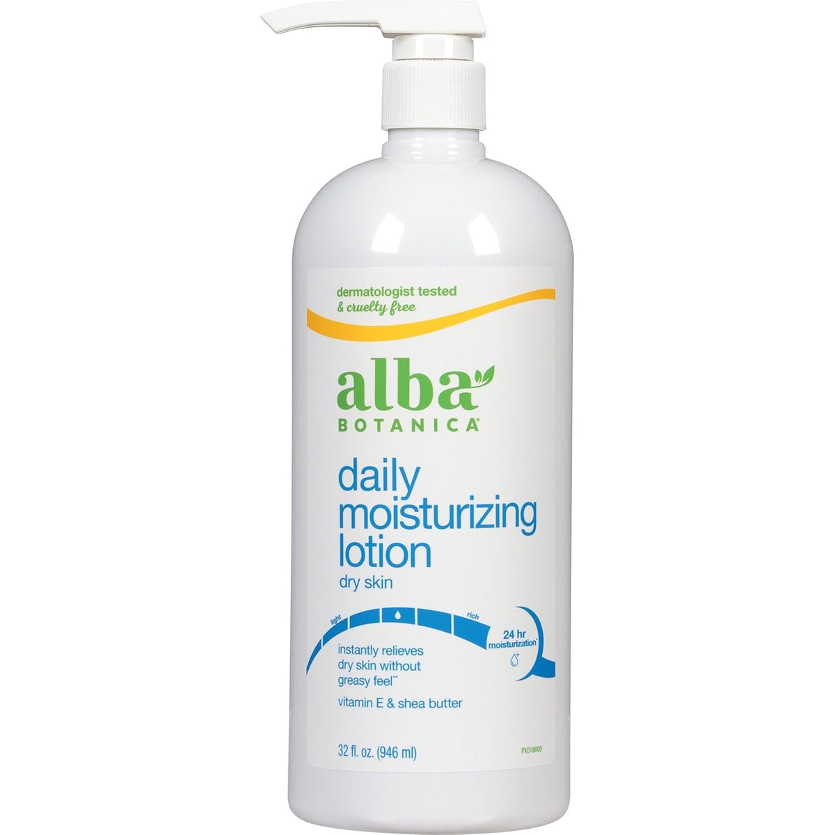 Alba Botanica Very Emollient Maximum bottle showing long lasting hydration