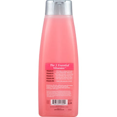 Alberto Moisture Milks Shampoo Strawberries lather demonstrates gentle cleansing for all hair types.