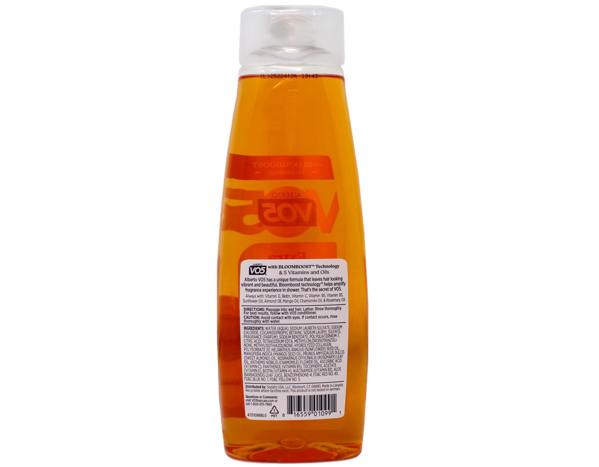 Rich lather from Alberto VO5 shampoo delivers gentle cleanse and volume.