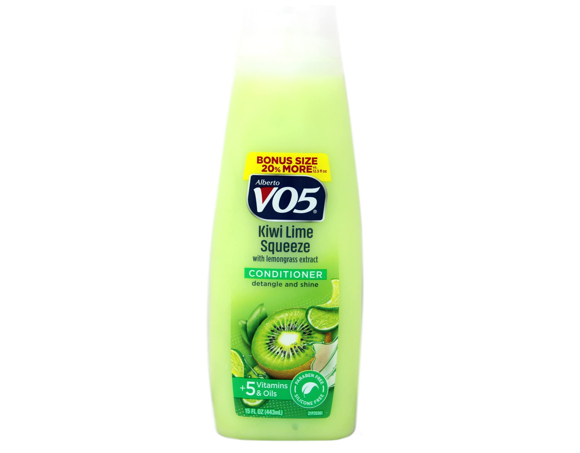 Alberto VO5 Herbal Escapes ingredients with aloe vera and chamomile for soothing hair conditioning.