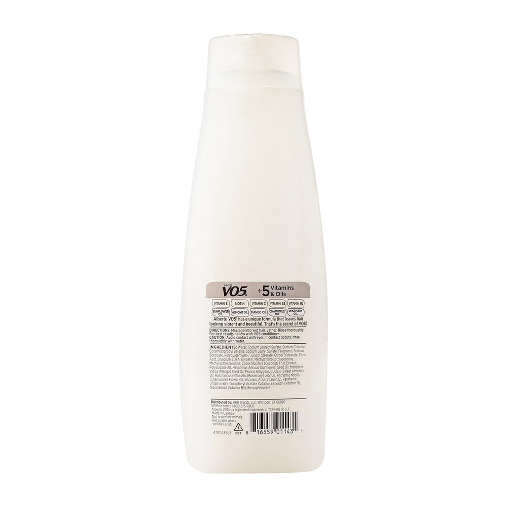 Tropical coconut fragrance from Alberto VO5 Island Coconut Shampoo lingering post-wash